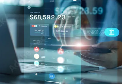 Banking app interface