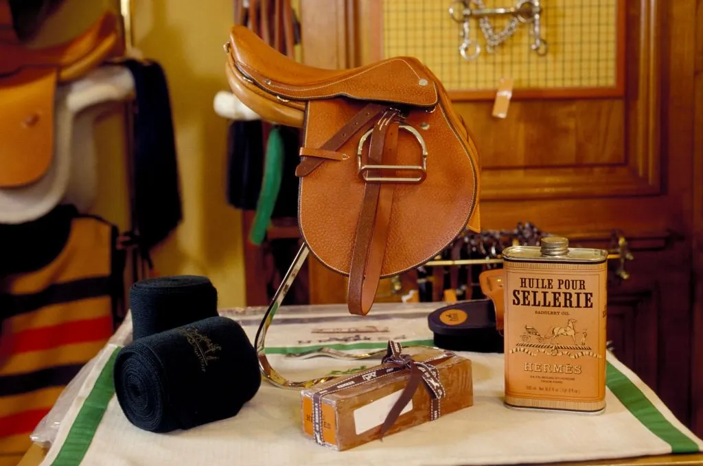 Hermès equestrian saddle and saddlery oil